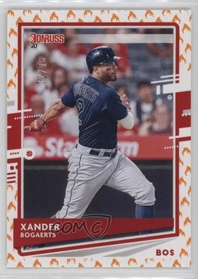 2020 Panini Donruss On Fire /75 Xander Bogaerts #75 - Image 1 of 2