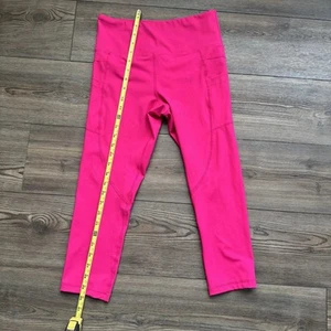Ziya Capri Leggings Womens Size 6-8 Neon Pink Spandex/Poly Blend - Picture 1 of 10