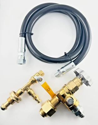 Liquid Propane Transfer Unloading Kit POL Vapor Tank 7572FC 7580FC 3/4" NGT Wet - Image 1 of 3