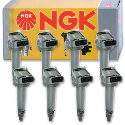 8 pc NGK Ignition Coils for 2008-2019 Toyota Sequoia 4.6L 5.7L V8 Spark Plug gk - Image 1 of 4