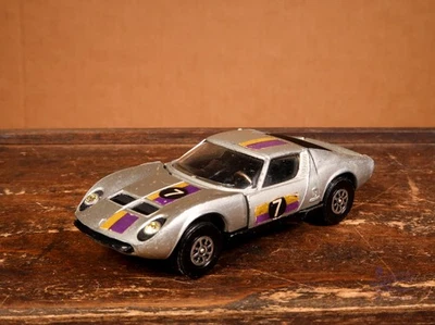 Corgi Toys Whizzwheels 319 Lamborghini MIura silber vintage diecast rare - Bild 1 von 4