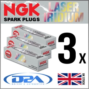 3x NGK SILZKGR8B8S 94201 Laser Iridium Spark Plug - Picture 1 of 1