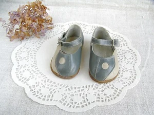 NOS sandali grigi sovietici vintage pelle scarpe bambino russo URSS bambini sovietici  - Foto 1 di 5
