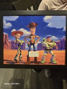 Toy Story 18" × 22 Picture Framed Signed By Tom Hanks JSA COA - Picture 1 of 3