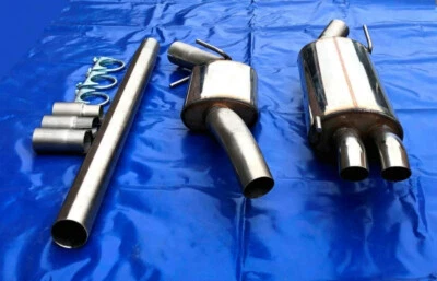 Edelstahl Auspuffanlage Gruppe Gr A VW Golf 3 VR6 GTI 16V Sportauspuff EG 2x54 - Bild 1 von 3