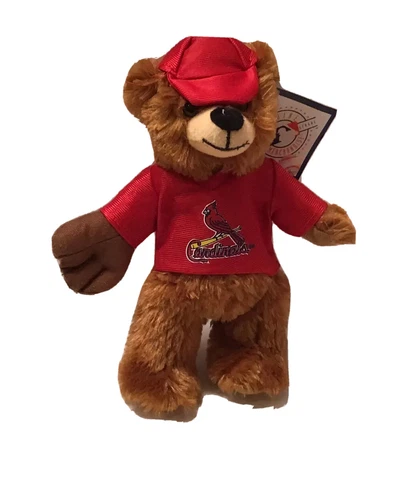 St Louis Cardinals Stuffed Plush Bear 9” Good Stuff Official MLB Baseball 2014 Cover