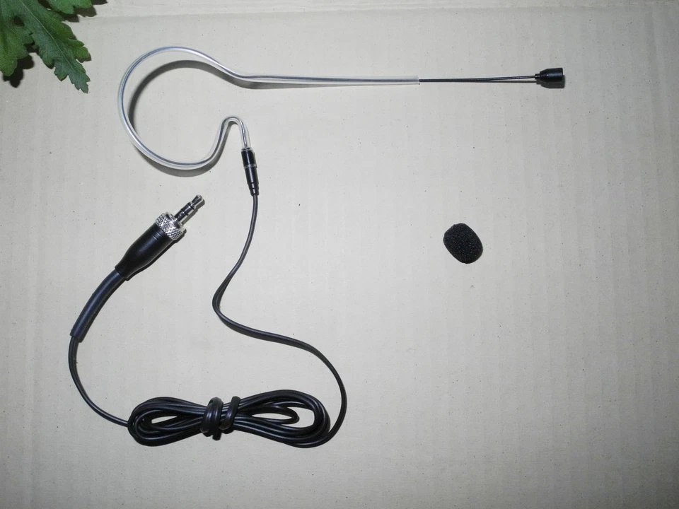 Brand New Black Single Ear Hook Headworn Microphone For Sennheiser HeadMic - Image 1 of 3