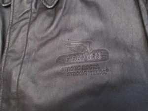 Leather Jacket Dekalb Strong Roots Strong Yields  Coat Farm Farming Size XL - Picture 1 of 6