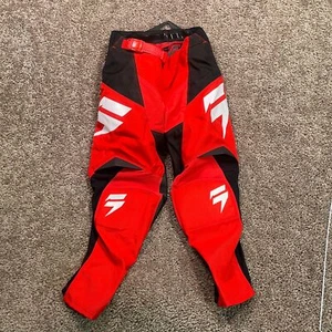 Shift MX Label White Motocross Pants kids 22 Red Black Racing Motorcycle Riding - Bild 1 von 8