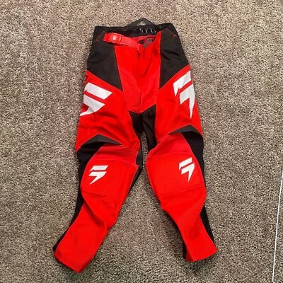 Pantalones de motocross Shift MX Label blancos niños 22 rojos negros carreras motociclismo Foto 1 de 4