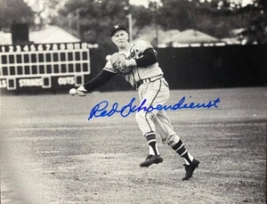 Foto firmada 8X10 Milw Braves RED SCHODIENST (d) #3 AUTO - Imagen 1 de 1