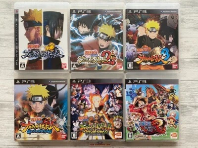 SONY PS3 Naruto Narutimate Storm 1 2 3 & Revolution & Generation & One Piece - Image 1 of 4