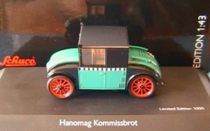 Hanomag Kommissbrot Taxi Schuco 02976 1/43 1:43 Alemán Verde Negro - Imagen 1 de 1