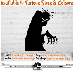 Halloween Stickers zombie Trick Treat Transfer Vinyl UK art craft car - Picture 1 of 2