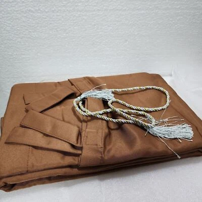 Clothink 1 Panel Tap Top Blackout Outdoor Curtain for Patio Porch,Brown, 50 X 96 - Image 1 of 3