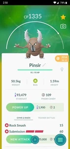 Pokémon GO ∥ 2016 Lucky Pokémon ∥ Legacy Pinsir - Submission ∥ - Picture 1 of 1