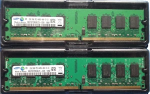 MEMORIE RAM SAMSUNG 4 GB (2 x 2 GB) DDR2 800 MHz 1,8 V DIMM - MB CON CPU INTEL - Foto 1 di 5