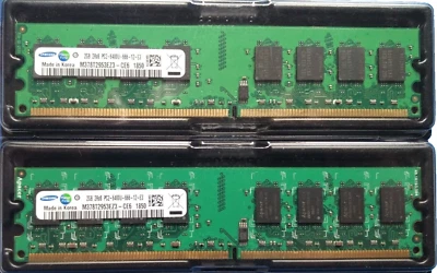 MEMORIE RAM SAMSUNG 4 GB (2 x 2 GB) DDR2 800 MHz 1,8 V DIMM - MB CON CPU INTEL - Immagine 1 di 4