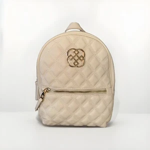 NWT Daisy Fuentes Diamond Quilted Backpack Handbag. Cream. MSRP $88 - Picture 1 of 7