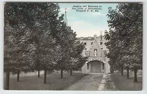 Postkarte Eingang Unserer Lieben Frau von Gethsemani in Trappist, KY - Bild 1 von 2