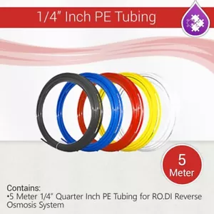 5 meter Reverse Osmosis Polyethylene Tube 1/4" OD NSF - RO, Refrigerator Cooler - Picture 1 of 6