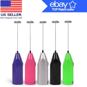 Frother Electric Milk Mixer Drink Foamer Coffee Egg Beater Whisk Latte Stirrer - Picture 1 of 9