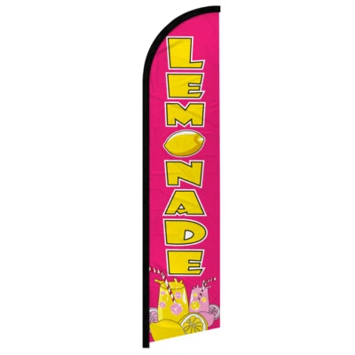 Lemonade Full Curve Windless Swooper Flag Concessions Drinks - Image 1 of 2
