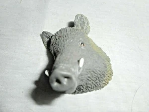 ReSaurus Hand Finger Puppet BOAR'S Head Vintage Hard Rubber Head Face Puppet  - Picture 1 of 9