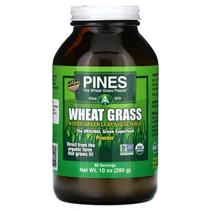 Pines International Wheat Grass Powder 10 oz 280 g Gluten-Free, Non-GMO, - Picture 1 of 2