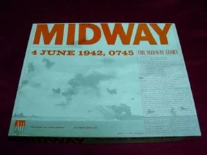 Avalon Hill : MIDWAY - WW2 Pacific Naval Campaign 1942 - Thin Box (UNPUNCHED) - Picture 1 of 5