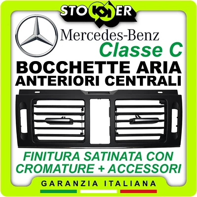 Bocchette Clima AC Aria Condizionata Anteriori Centrali per MERCEDES CLASSE C - Immagine 1 di 4