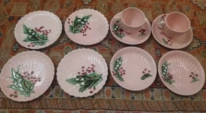 Juego De Colección 10 Piezas Schramberg Mayólica Lirio del Valle Rosa Floral Alemania - Imagen 1 de 14