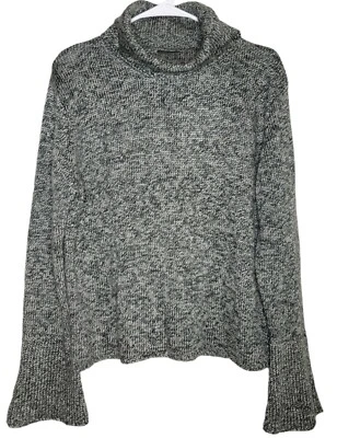 Axcess By Liz Claiborne Company Women's Gray Soft Turtleneck Sweater Size Large  Foto 1 de 4