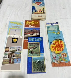 Vintage Conoco Texas Map & Misc. Visitor Brochures - Picture 1 of 9
