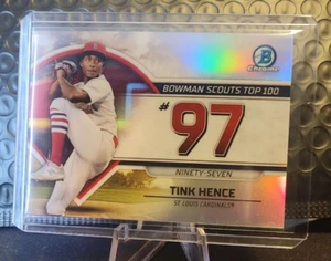 2023 Bowman Chrome Tink Hence Top 100 #97 Refractor BTP-97 - St. Louis Cardinals - Picture 1 of 2