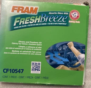 FRAM Fresh Breeze Cabin Air Filter with Arm & Hammer Baking Soda CF10547 NEW - Picture 1 of 2