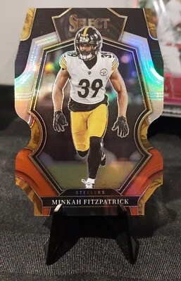 2022 Panini Select Premier Level Black & Red Die-cut Minkah Fitzpatrick Steelers - Image 1 of 2