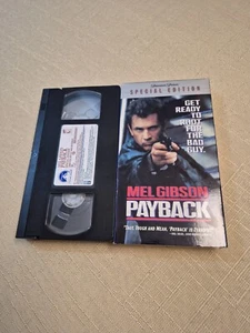 Payback VHS Video Tape Mel Gibson, Gregg Henry, Maria Bello Like New - Picture 1 of 2