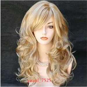 Damen Mode Perücke Cosplay lockig Party gewelltes Haar Anime Perücken Haar langes Kostüm - Bild 1 von 2