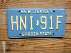 New Jersey 2000  License Plate nice plates~ HNI 91F
