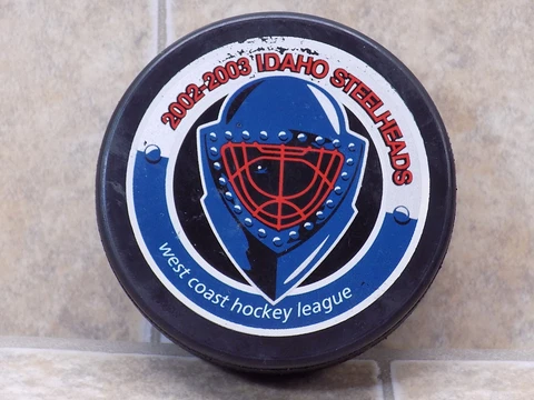 IDAHO STEELHEADS 2002-03 WCHL Hockey Puck with Pepsi Logo Cover
