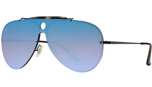 NEW Authentic RAY-BAN BLAZE SHOOTER Black Violet Blue Sunglasses RB 3581N 153/7V - Picture 1 of 12