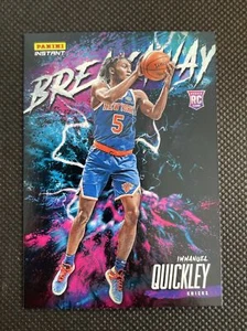 2020-21 IMMANUEL QUICKLEY Panini Instant Rookie RC BREAKAWAY SP 1/5357 KNICKS - Picture 1 of 2