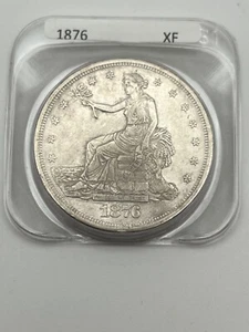 1876 Trade Dollar XF Condition Obverse 1 Reverse 2! - Picture 1 of 2