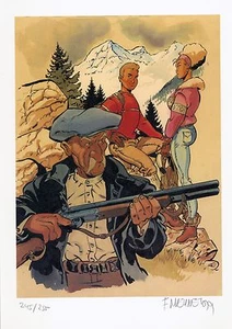 M&M #1 VZA TT alemán FELIX MEYNET lim.250 Ex+impresión artística firmada DOBLE M Salleck - Imagen 1 de 2