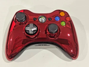Xbox 360 Chrome Metallic Red Wireless Controller - Special Edition! - Bild 1 von 9