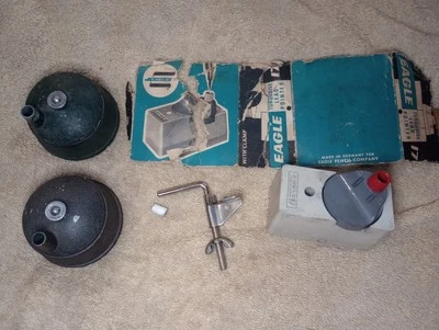 3 VINTAGE sharpeners BRUNING TRU-POINT 1099, keuffel & esser, eagle turquoise 17 - Image 1 of 4