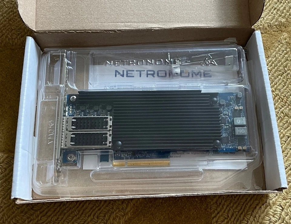NEW 25G Netronome Agilio Low Latency Dual Port  SFP28 PCIe x8 Ethernet Smart CX - Image 1 of 3