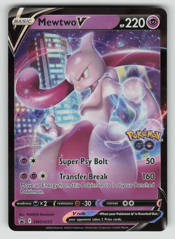 Mewtwo V Promo SWSH: Sword & Shield Promo Cards SWSH223 NM - Image 1 of 2