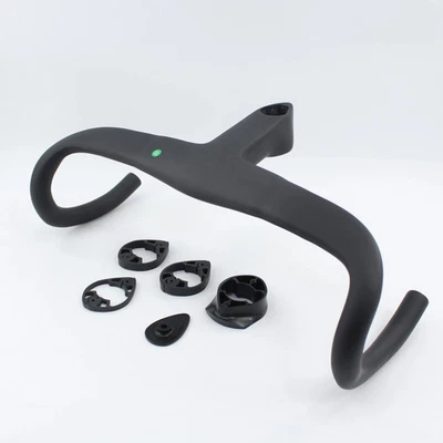 Racing Road Bike Matt 1K Full Carbon Fibre Integrated Handlebar and Stem - Image 1 of 4